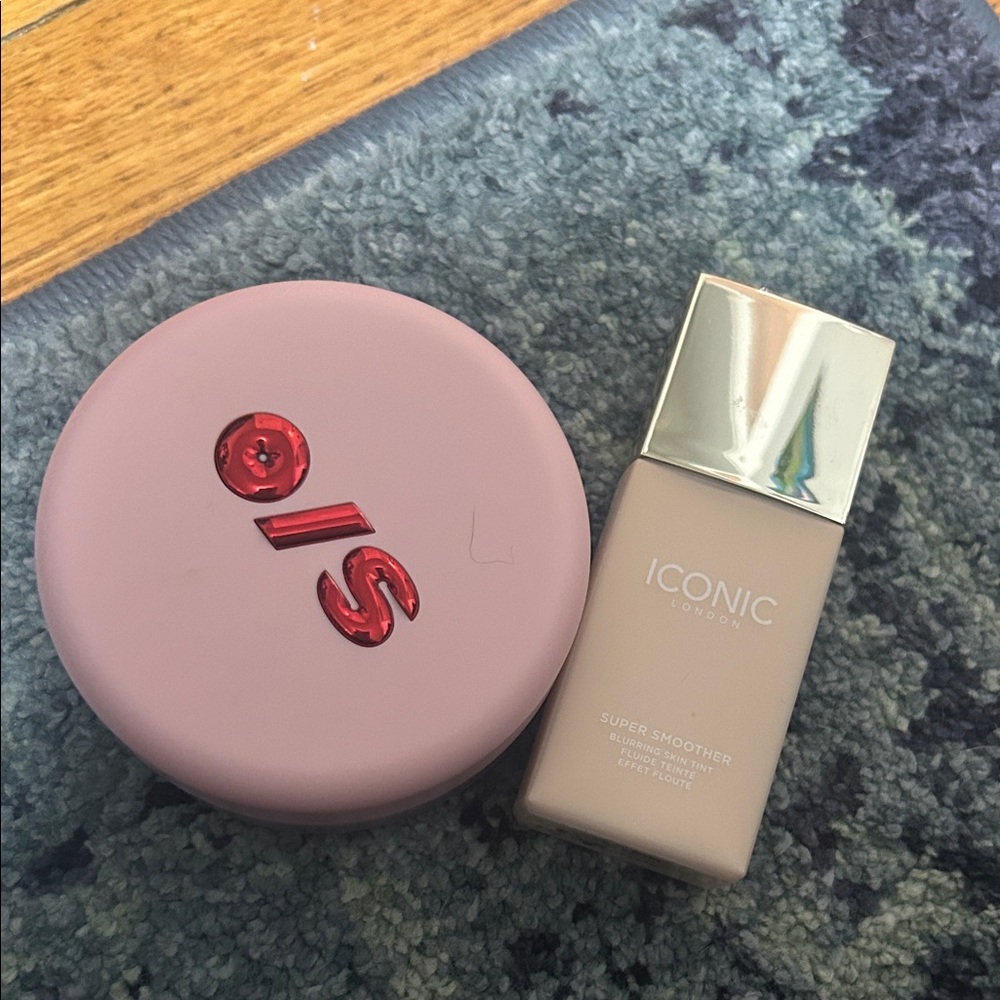 ICONIC London Super Smoother Foundation with One Size Beauty Setting Powder